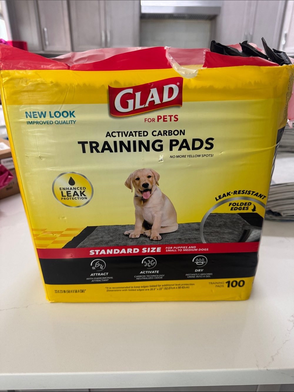 for Pets Activated Carbon Training Pads - Yellow (100 Count)